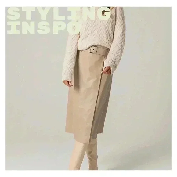 Vintage | Cableknit Collared Pullover Sweater - Cream / Sz M - Picture 8 of 8